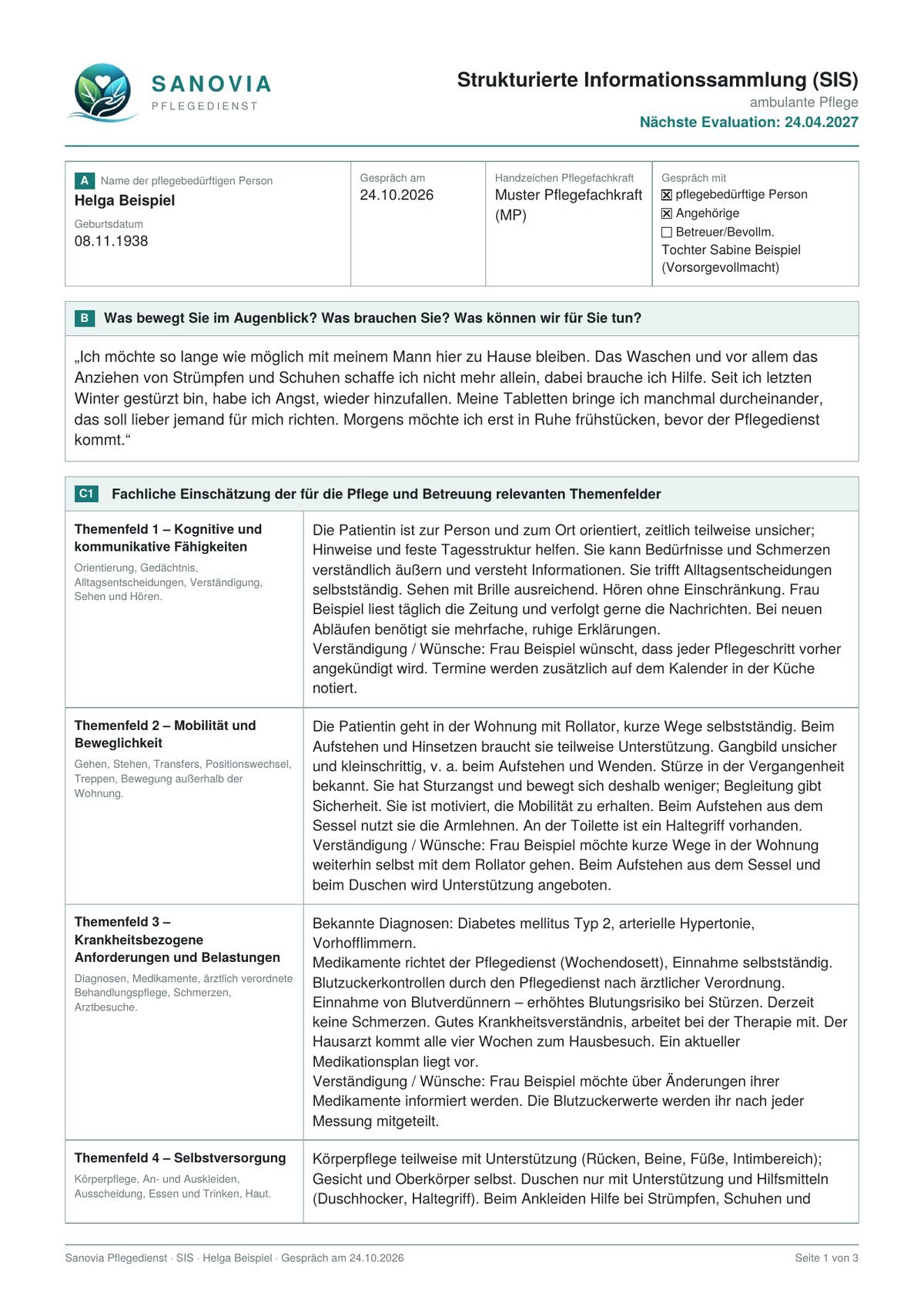 Fertige SIS als PDF, Seite 1